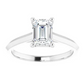 10kt Emerald Diamonds Views Engagement Ring