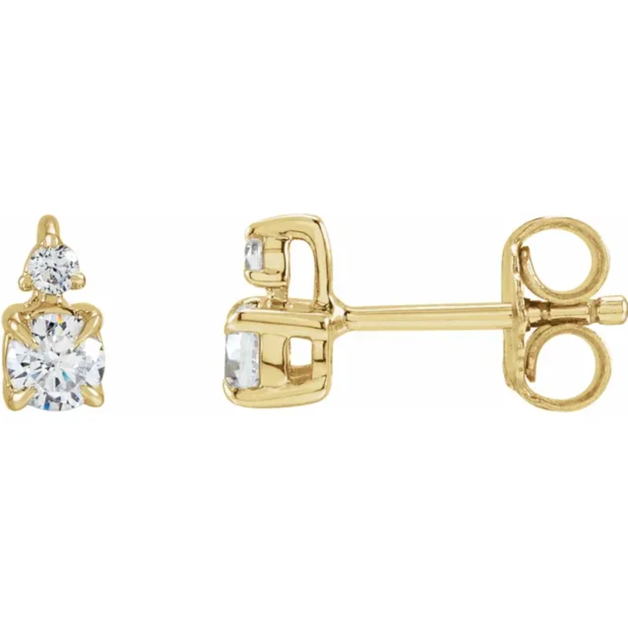 HORIZON DIAMOND STUDS