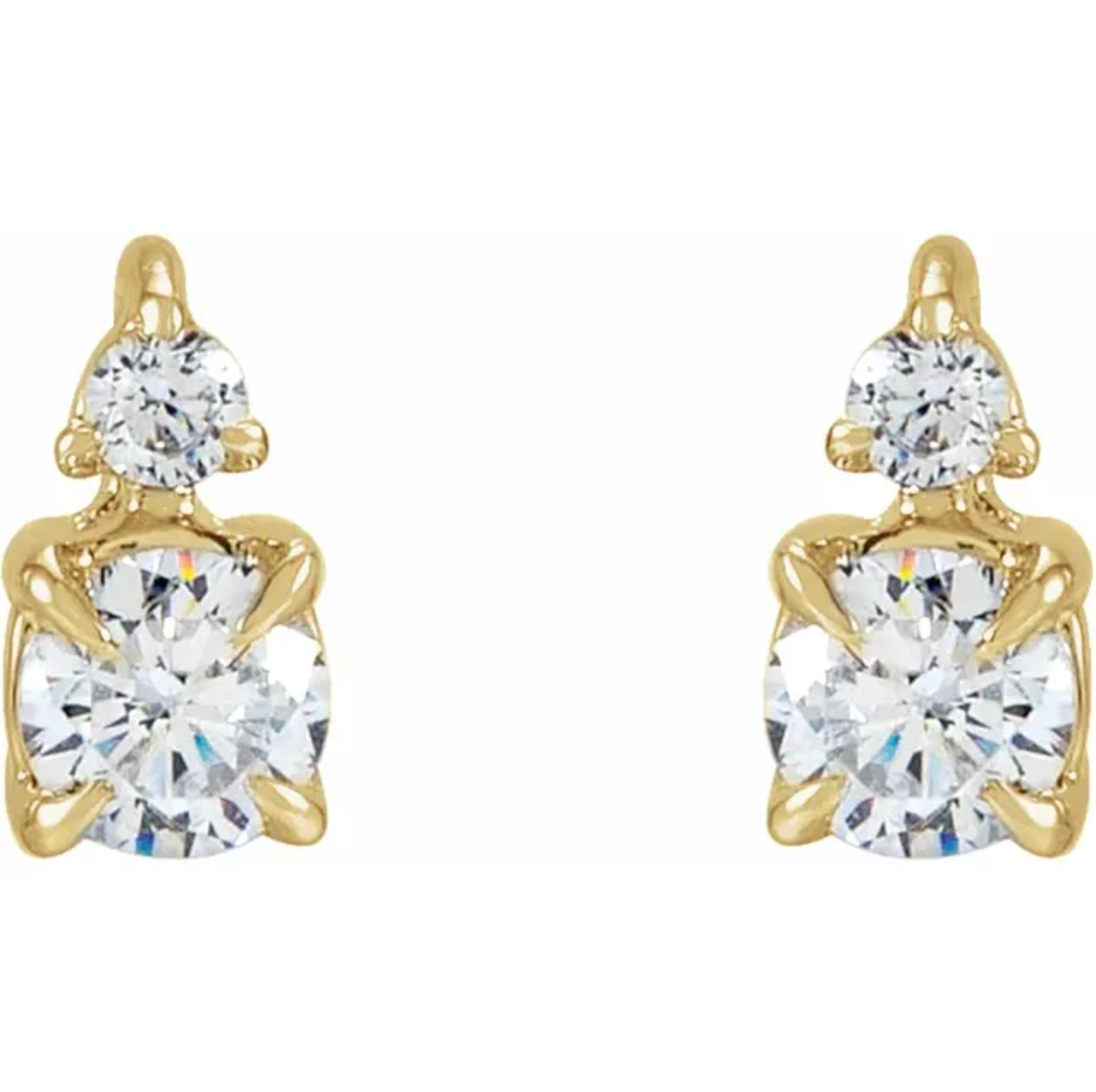 HORIZON DIAMOND STUDS