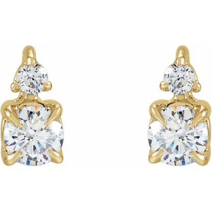 HORIZON DIAMOND STUDS