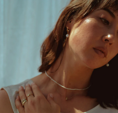FOREVER PEARL HOOPS