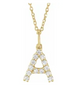 DIAMOND LETTER INITIAL PENDANT