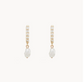 INNER LIGHT DIAMOND PEARL EARRINGS