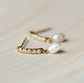 INNER LIGHT DIAMOND PEARL EARRINGS