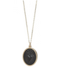 CROWNED HEART BLACK INTAGLIO PENDANT