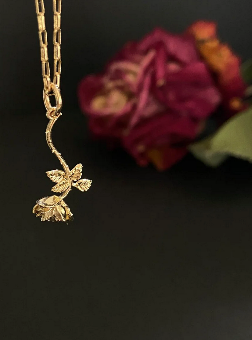 HANGING ROSE PENDANT