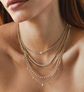 DIAMOND TENNIS SEGMENTS ROLO CHAIN NECKLACE