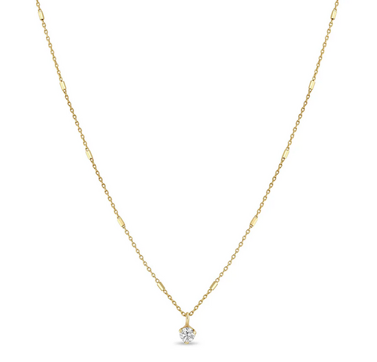 DIAMOND PENDANT BAR & CABLE CHAIN