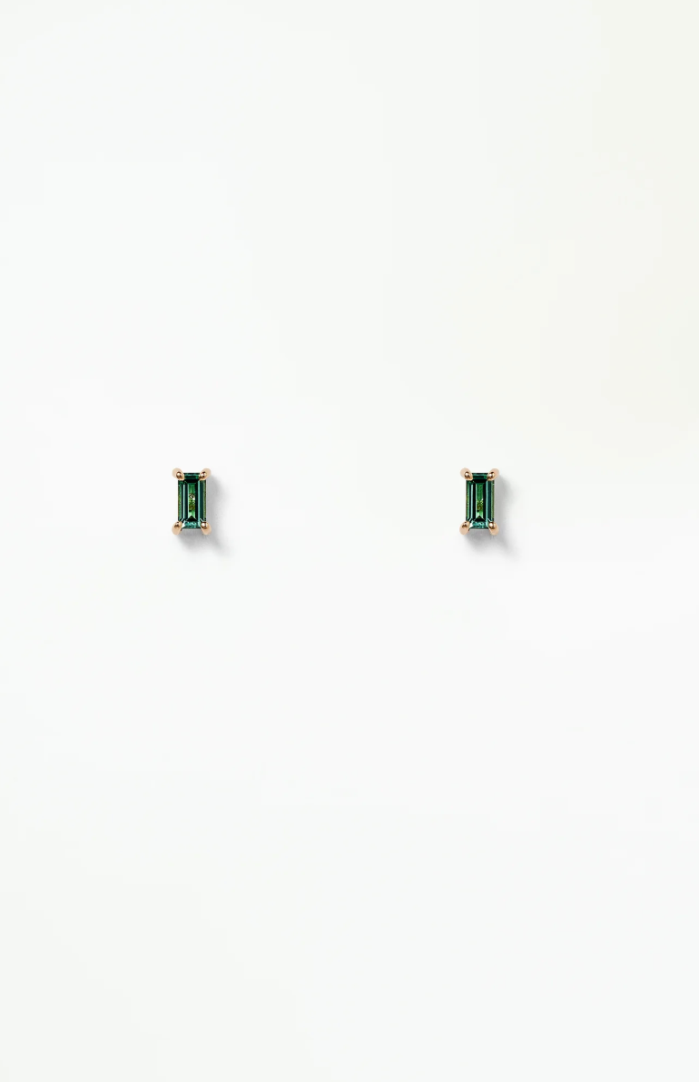 LAGOON TOURMALINE BAGUETTE EARRINGS