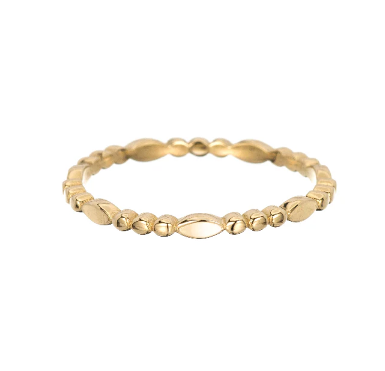 GOLD MARQUISE BEADED BAND