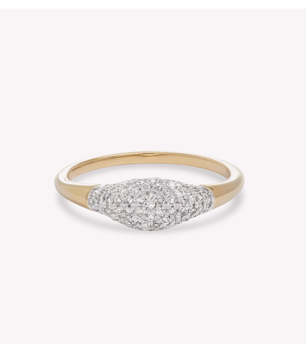FINE SPARKLE MINI SIGNET RING