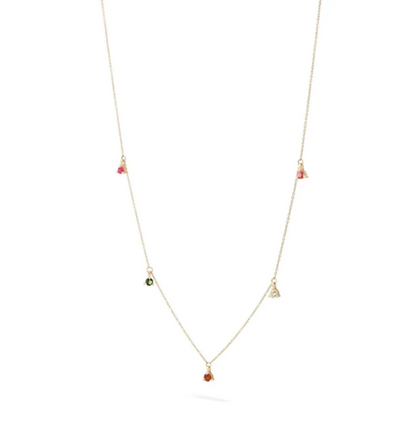 WILDFLOWER TOURLAMINE PETALS NECKALCE