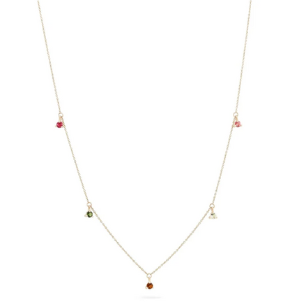 WILDFLOWER TOURLAMINE PETALS NECKALCE