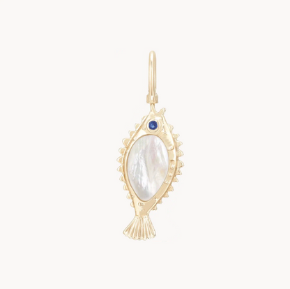 POISSON de LIBERTÉ MOTHER OF PEARL FISH CHARM