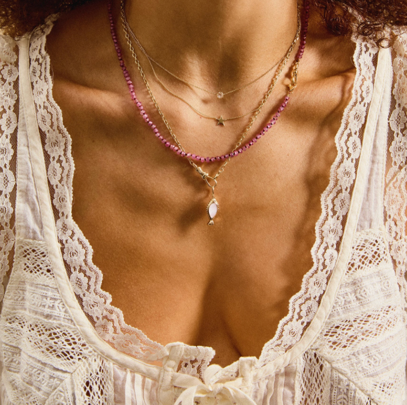 POISSON de LIBERTÉ MOTHER OF PEARL FISH CHARM