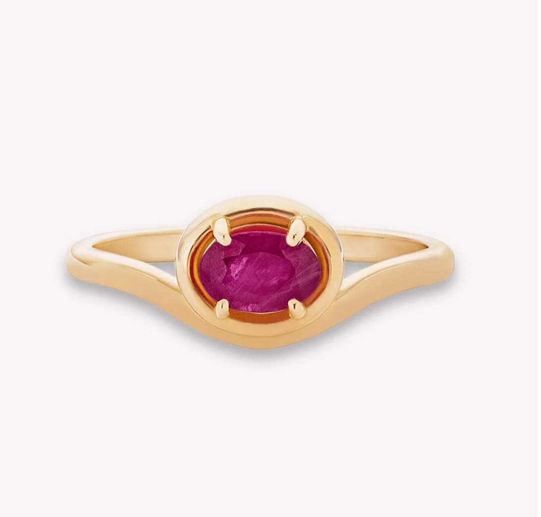 RUBY BONBON MERGE RING
