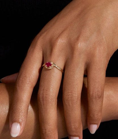 RUBY BONBON MERGE RING