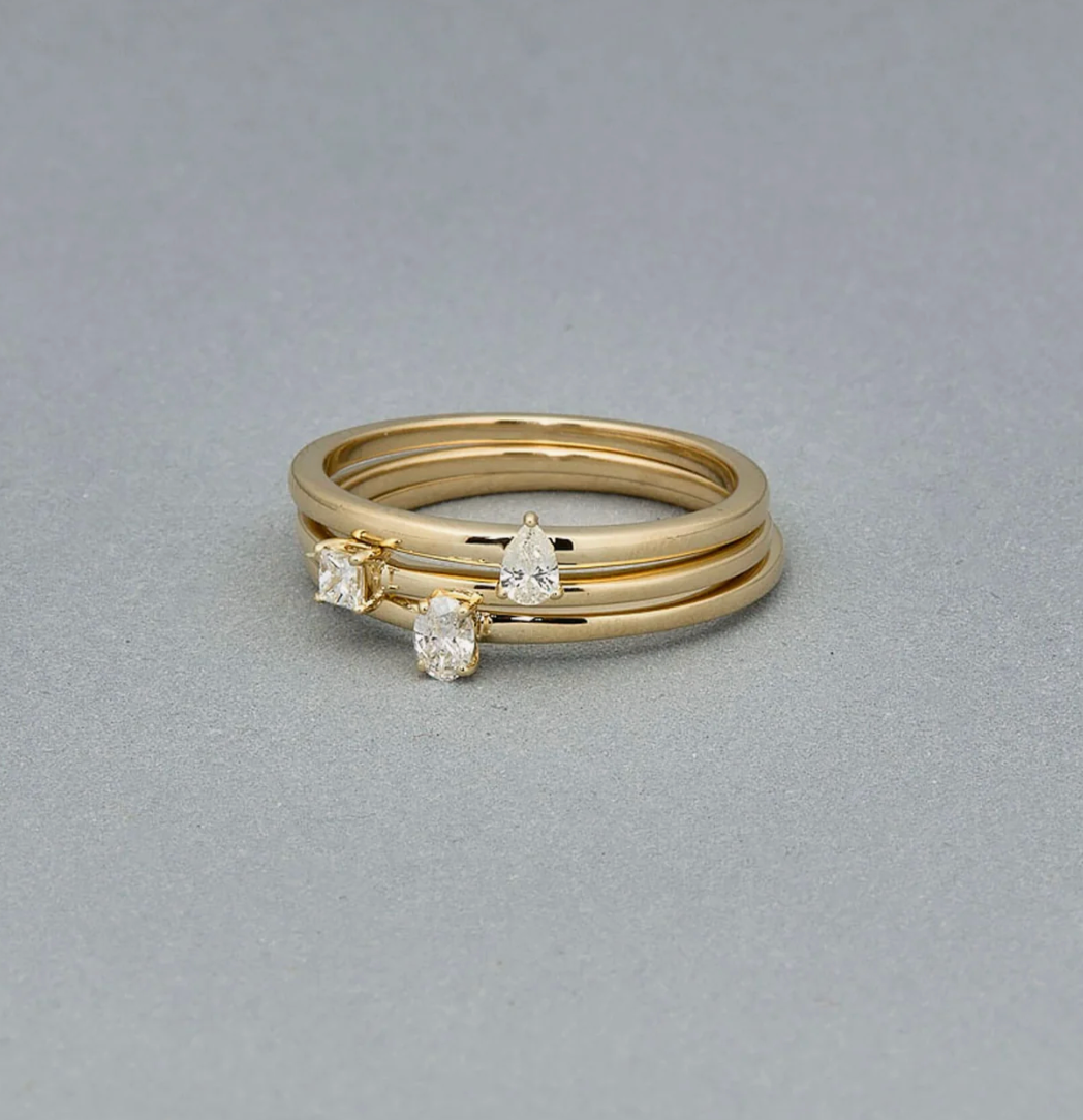 FANCY DIAMOND STACKING RING