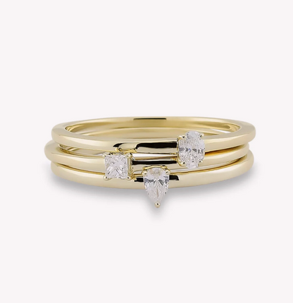 FANCY DIAMOND STACKING RING