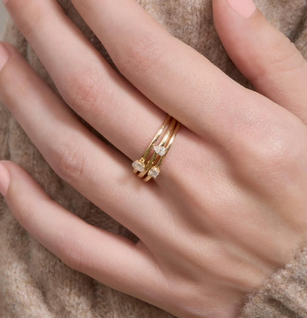 FANCY DIAMOND STACKING RING