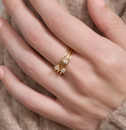 FANCY DIAMOND STACKING RING