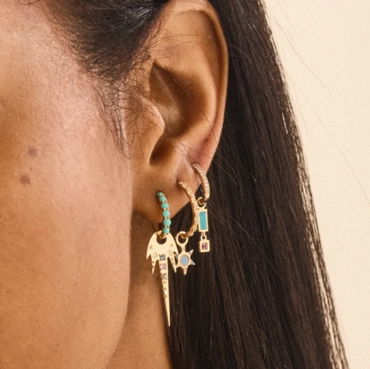 BLESSINGS ABOUND TURQUOISE EARRING CHARMS