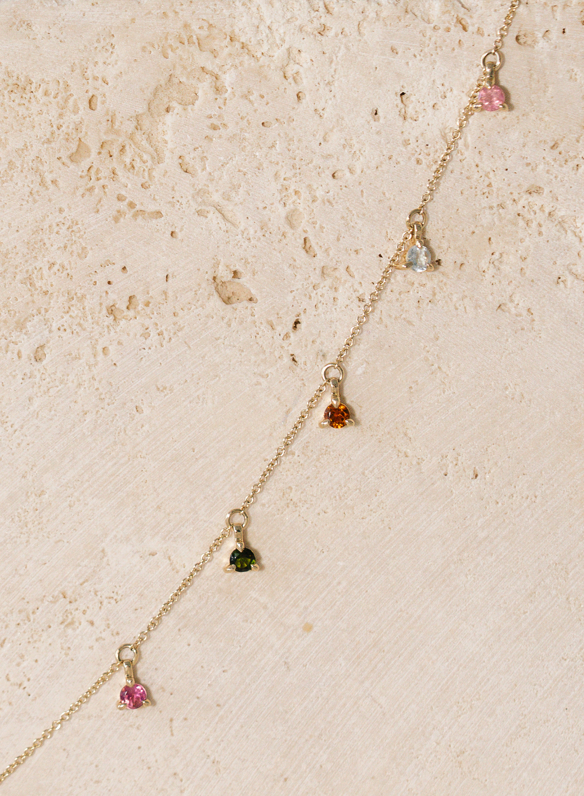 WILDFLOWER TOURMALINE PETALS NECKLACE