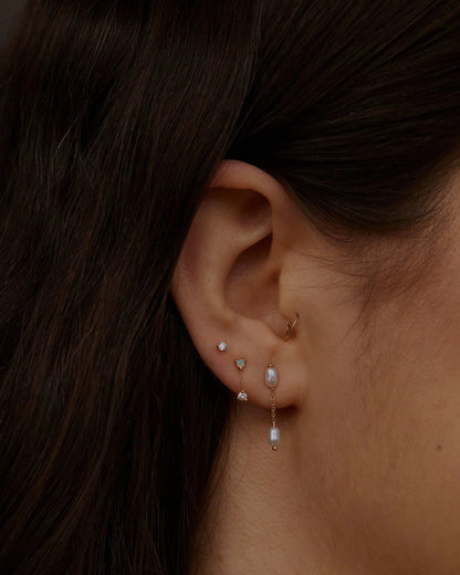 Pearl Shower Earrings by WWAKE, additional view 2