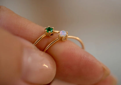 Emerald Joy Ring in 14kt yellow gold, product view 3
