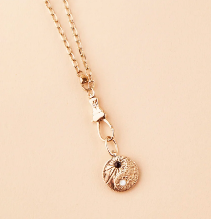 Magic Maker Charm Collector Clasp Necklace worn as a lariat
