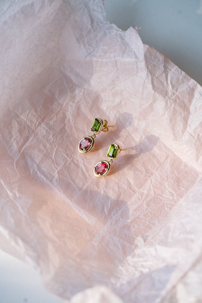 Duchess Orchid Earrings worn