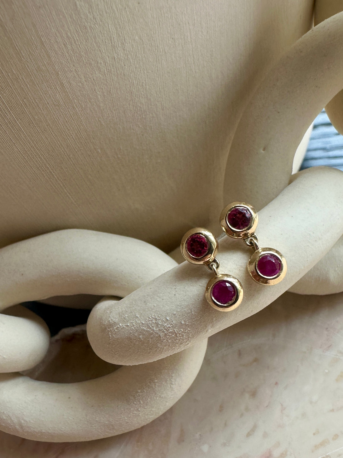 PINK POWER DROP EARRINGS