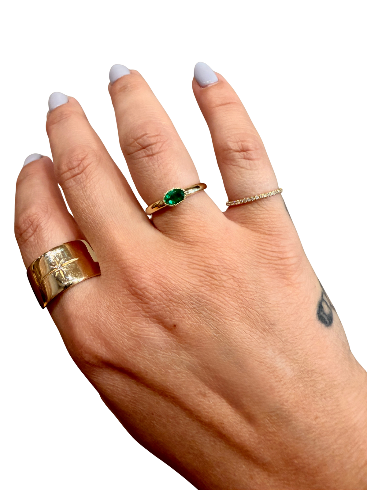 EMERALD CHUBBY RING