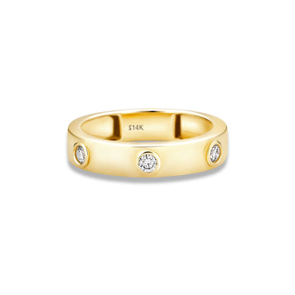 Stone &amp; Strand Together Forever Diamond Trio Band in 14kt yellow gold
