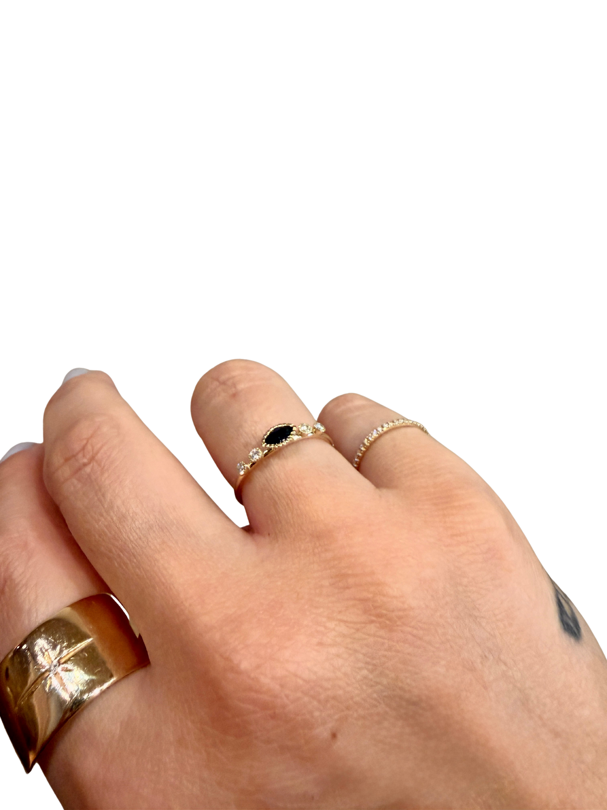 MARQUISE SAPPHIRE DEW RING