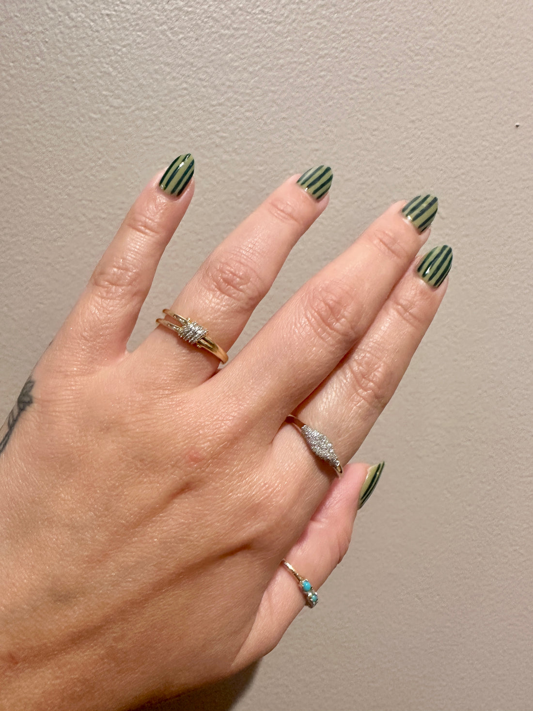 TWINKLING TWINE PAVÉ DUO RING