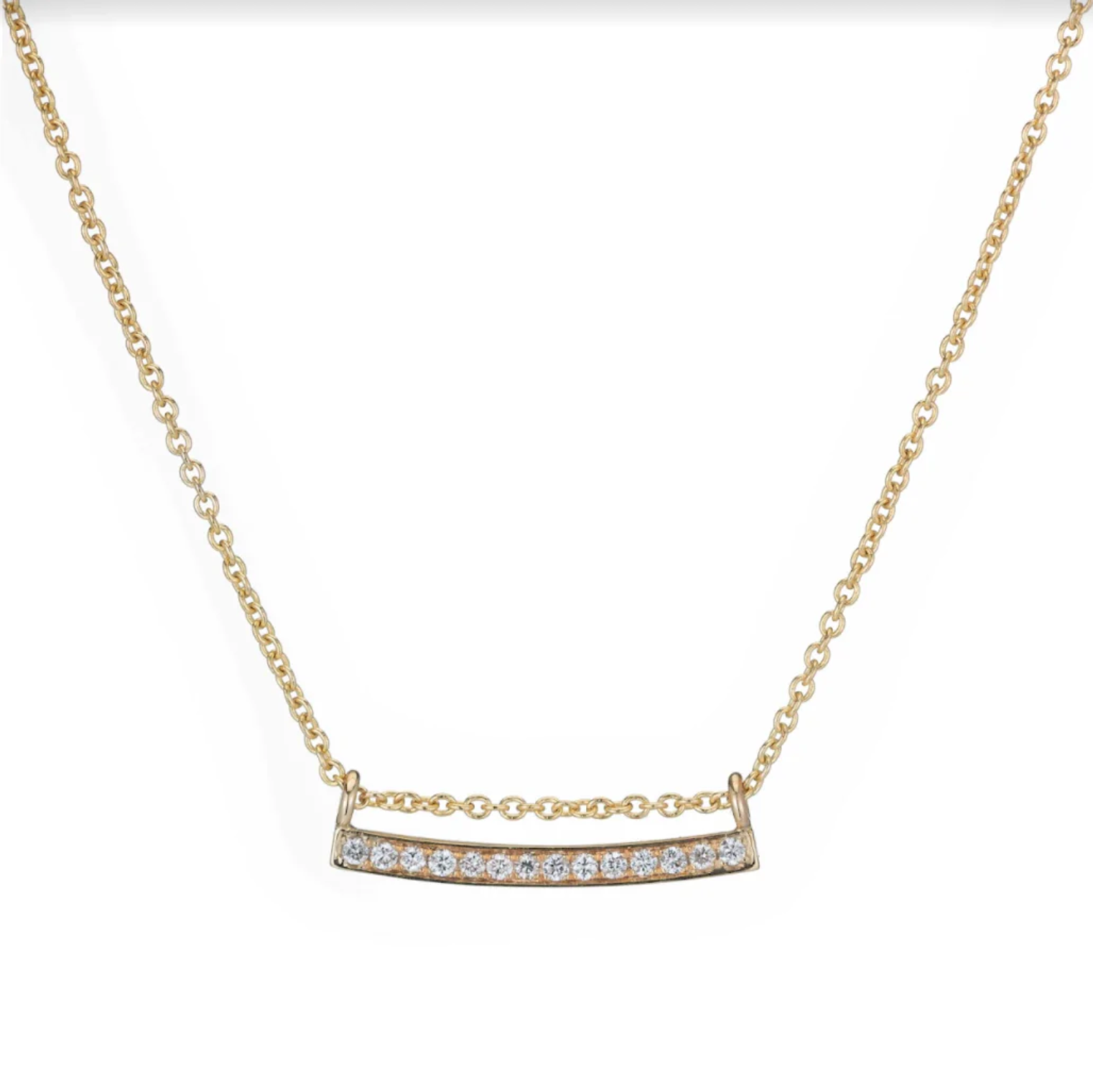 DIAMOND BAR NECKLACE