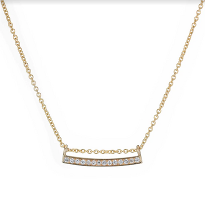DIAMOND BAR NECKLACE
