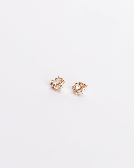 AMOUR MORGANITE STUDS