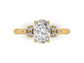 14kt Marquise Diamond Vines Engagement Ring