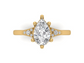 14kt Pear Diamond Trails Engagement Ring