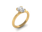 14kt Oval Diamond Views Engagement Ring