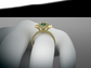 4kt Emerald Gala Engagement Ring