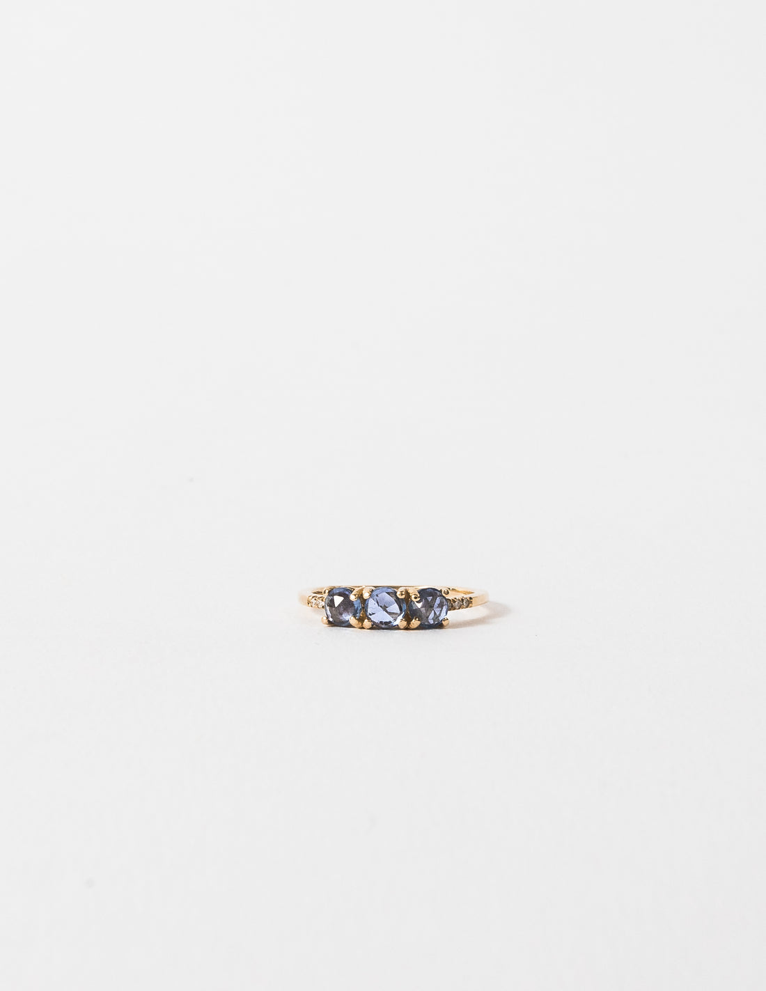 ROSE CUT SAPPHIRE EQUILIBRIUM RING