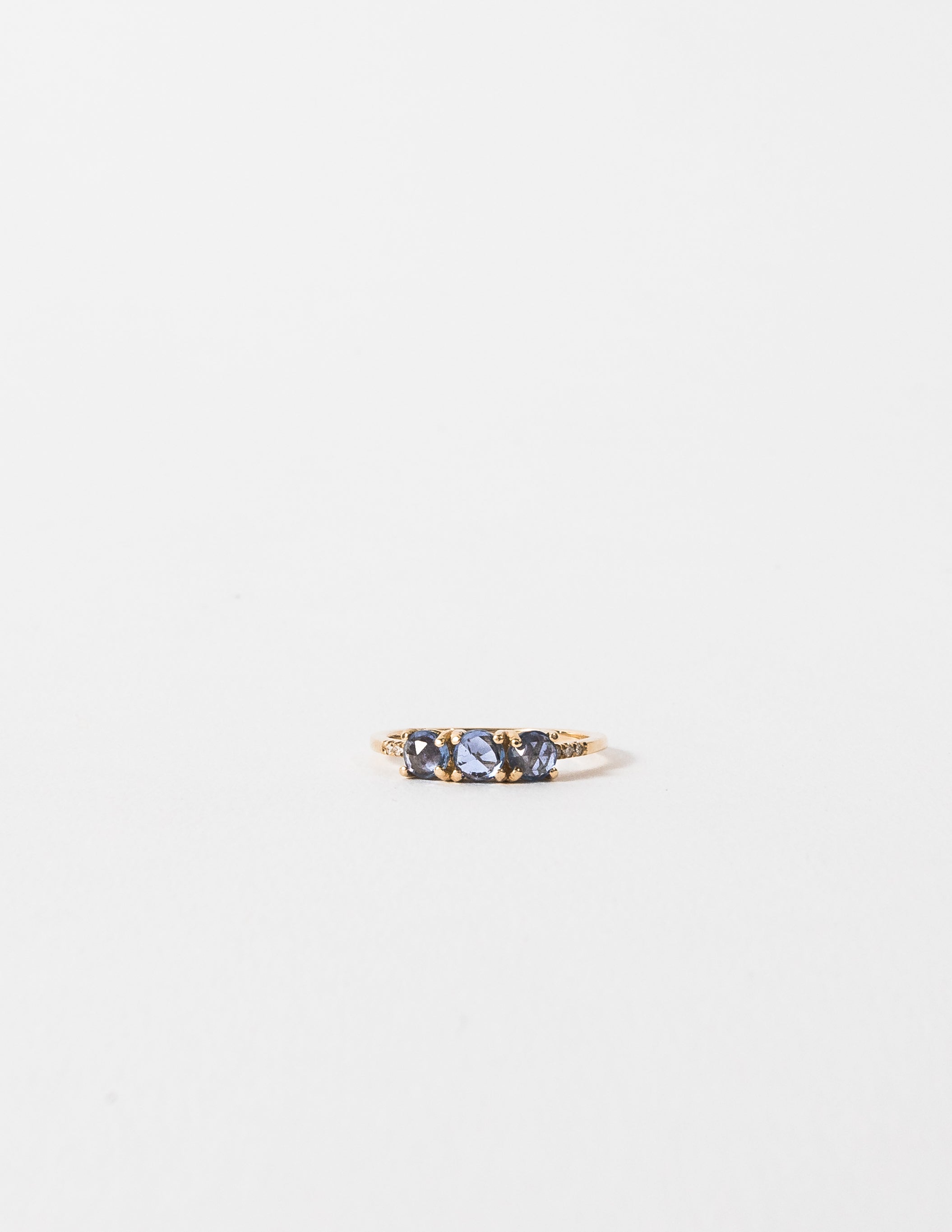 ROSE CUT SAPPHIRE EQUILIBRIUM RING