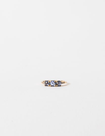 ROSE CUT SAPPHIRE EQUILIBRIUM RING