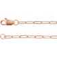 14kt Paperclip Chain