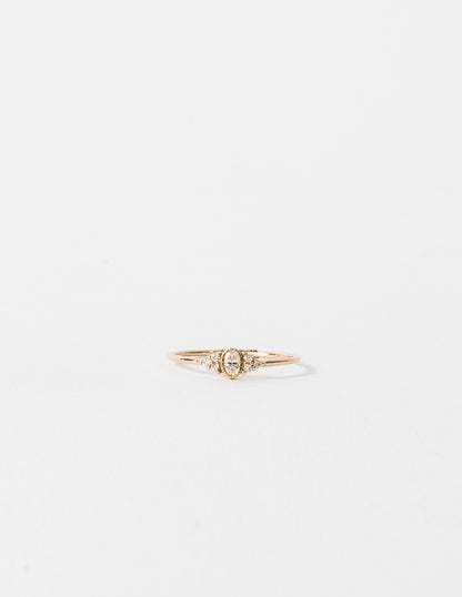OVAL DIAMOND CLUSTER WHISPER RING