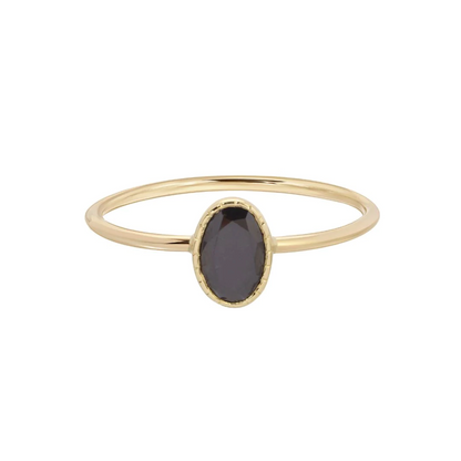 OVAL BLACK DIAMOND WISP