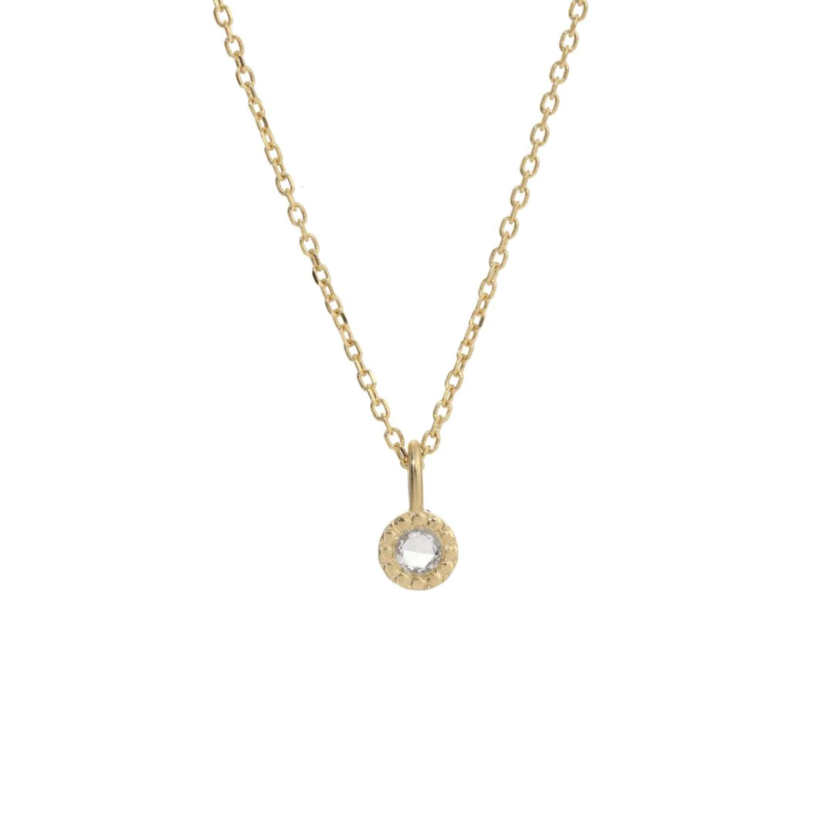 ROSE CUT DIAMOND MAZURKA NECKLACE